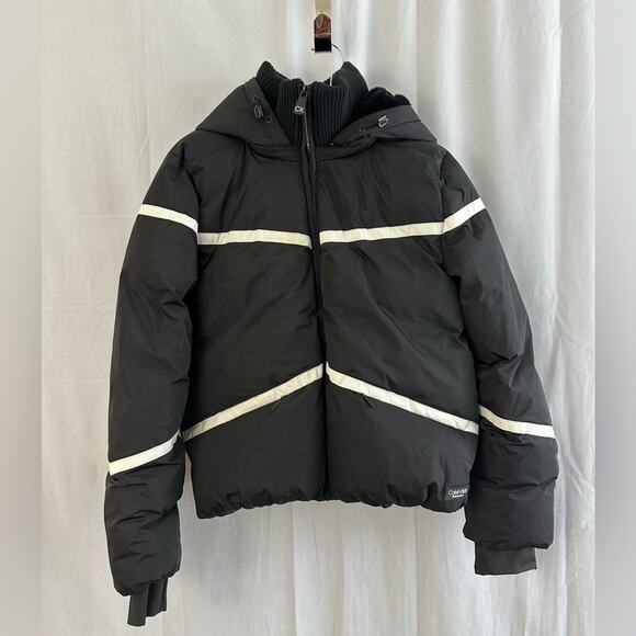 Calvin Klein Performance Quilted Down Puffer Jacket in Black Women Size Medium - Picture 2 of 9